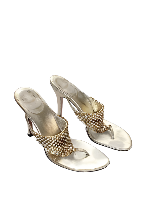 Gold Stuart Weitzman Sandals
