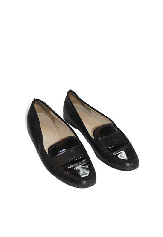 Black "Double C" Chanel Loafers