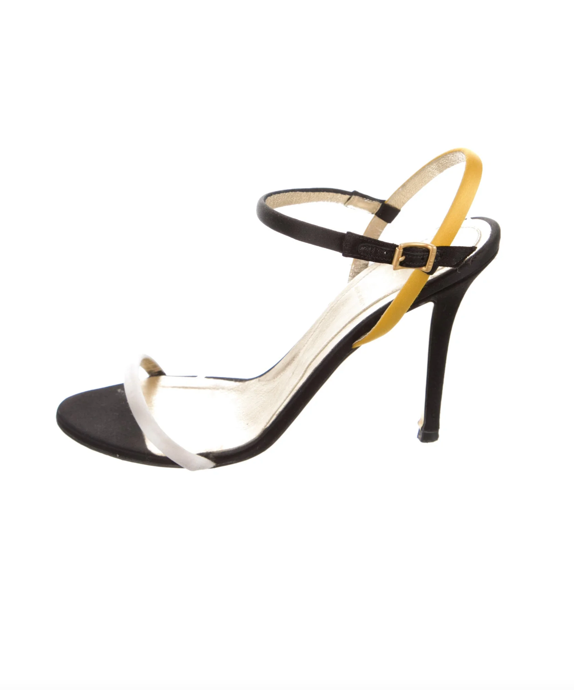 Fendi Satin Colorblock Sandals
