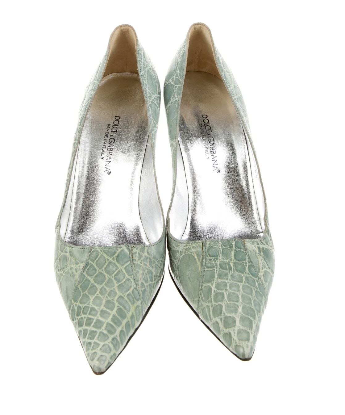 Dolce & Gabbana Seafoam Leather Pumps