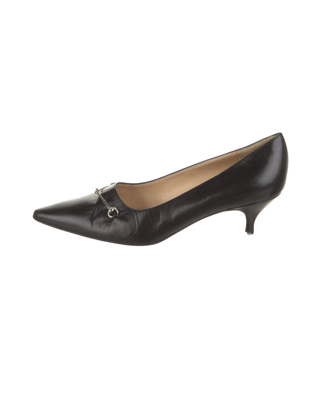 Gucci Horsebit Accent Kitten Heels