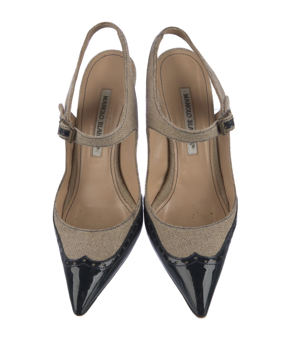 Manolo Blahnik Canvas Pumps