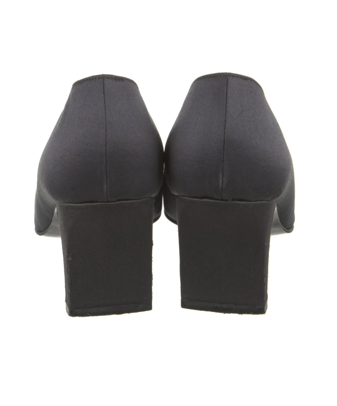 Fendi Satin Crystal Logo Embellished Heels