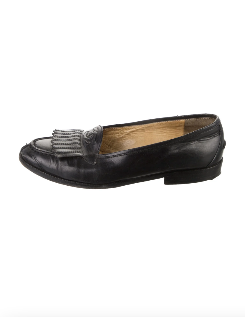 Chanel Double C Leather Loafers