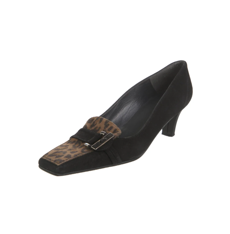 Stuart Weitzman Cheetah Loafer Heels