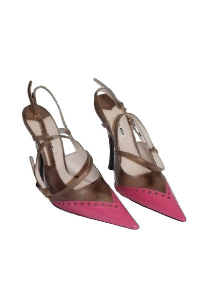 Miu Miu Two-Tone Dual Strap Pumps