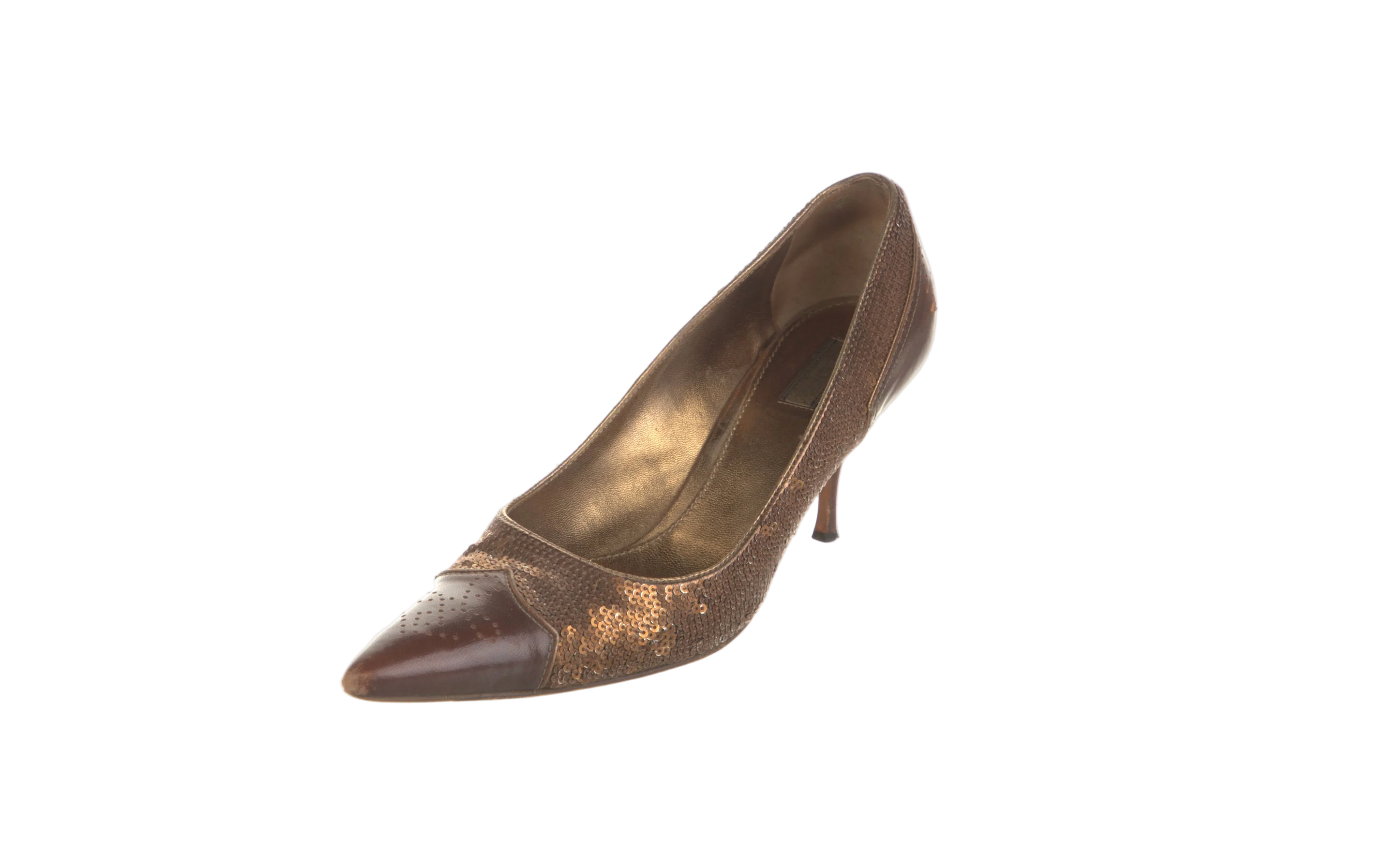 Prada Sequin Leather Pump