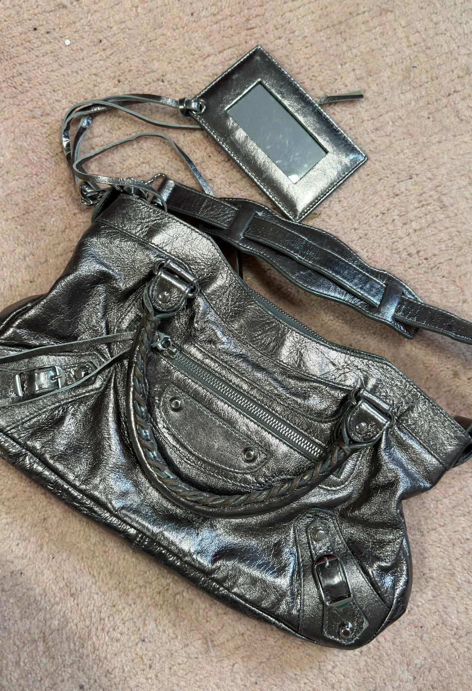 Balenciaga Silver First Bag