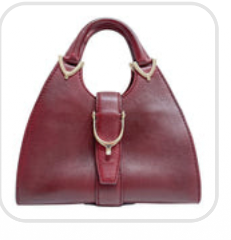 Stirrup Burgundy Leather Handbag