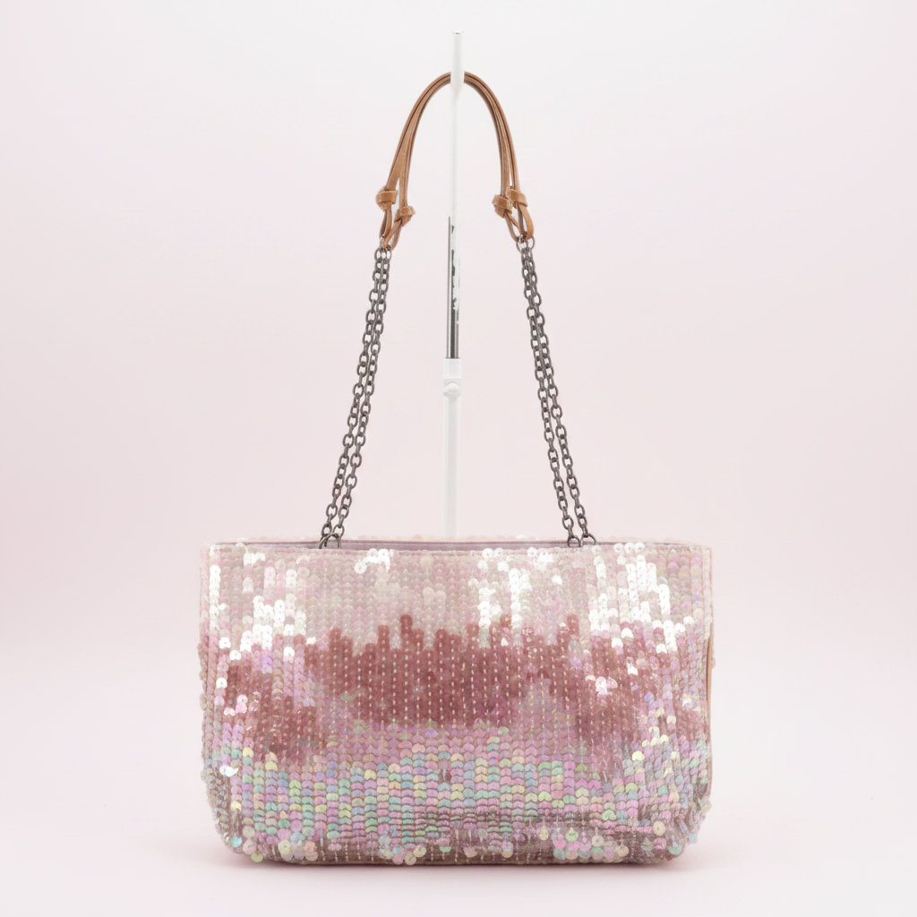 Prada Pink Iridescent Sequin Shoulder Bag