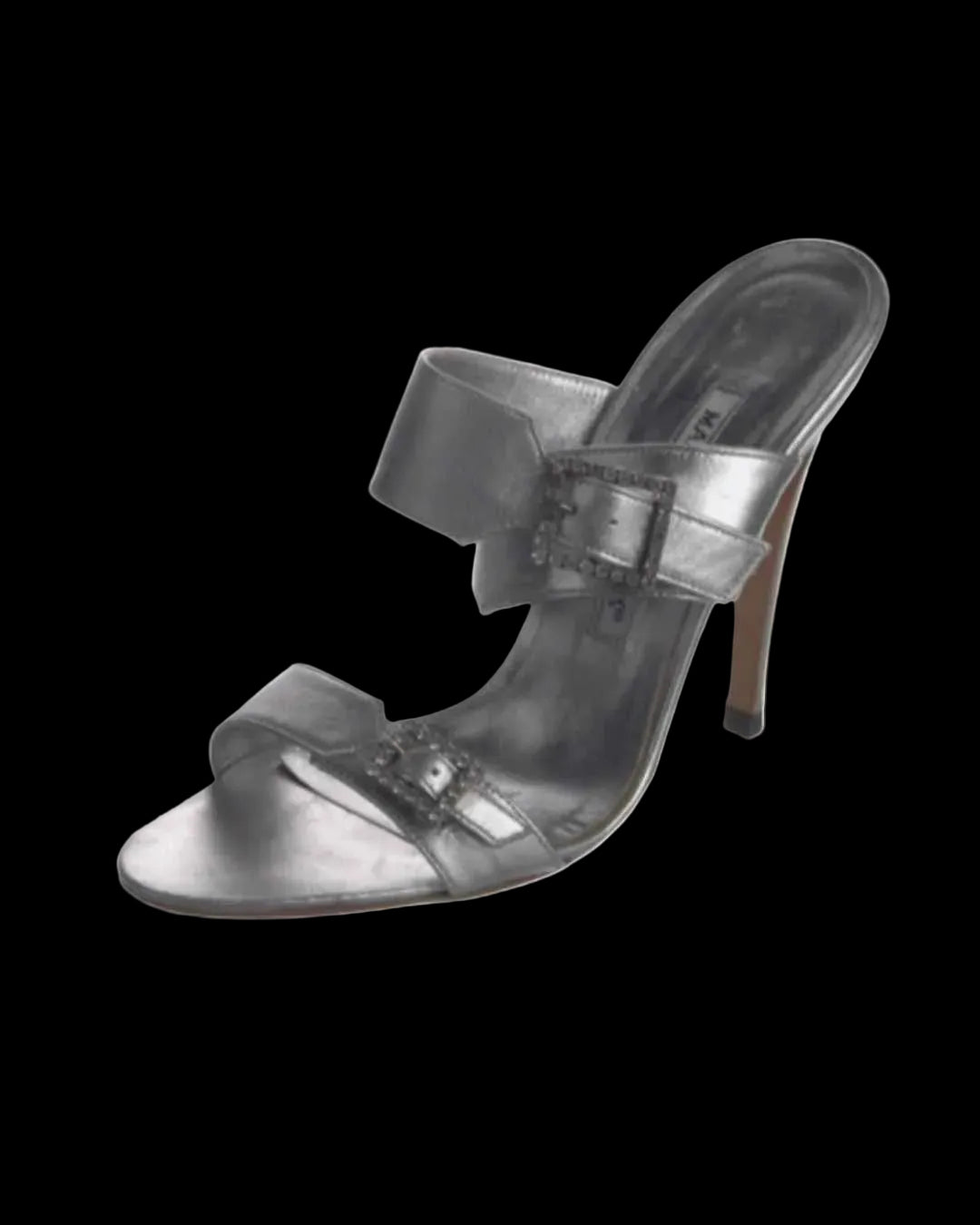 Manolo Blahnik Silver Sandals