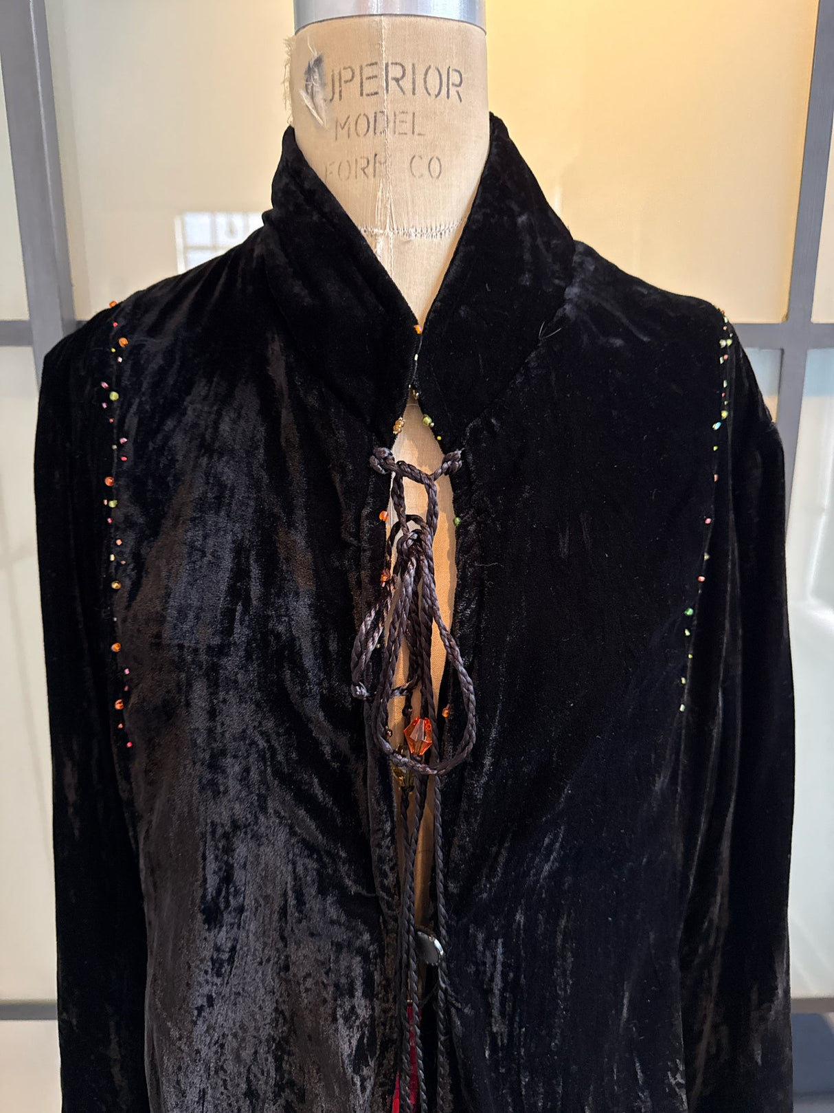 Bakesha Black Crushed Velvet Jacket