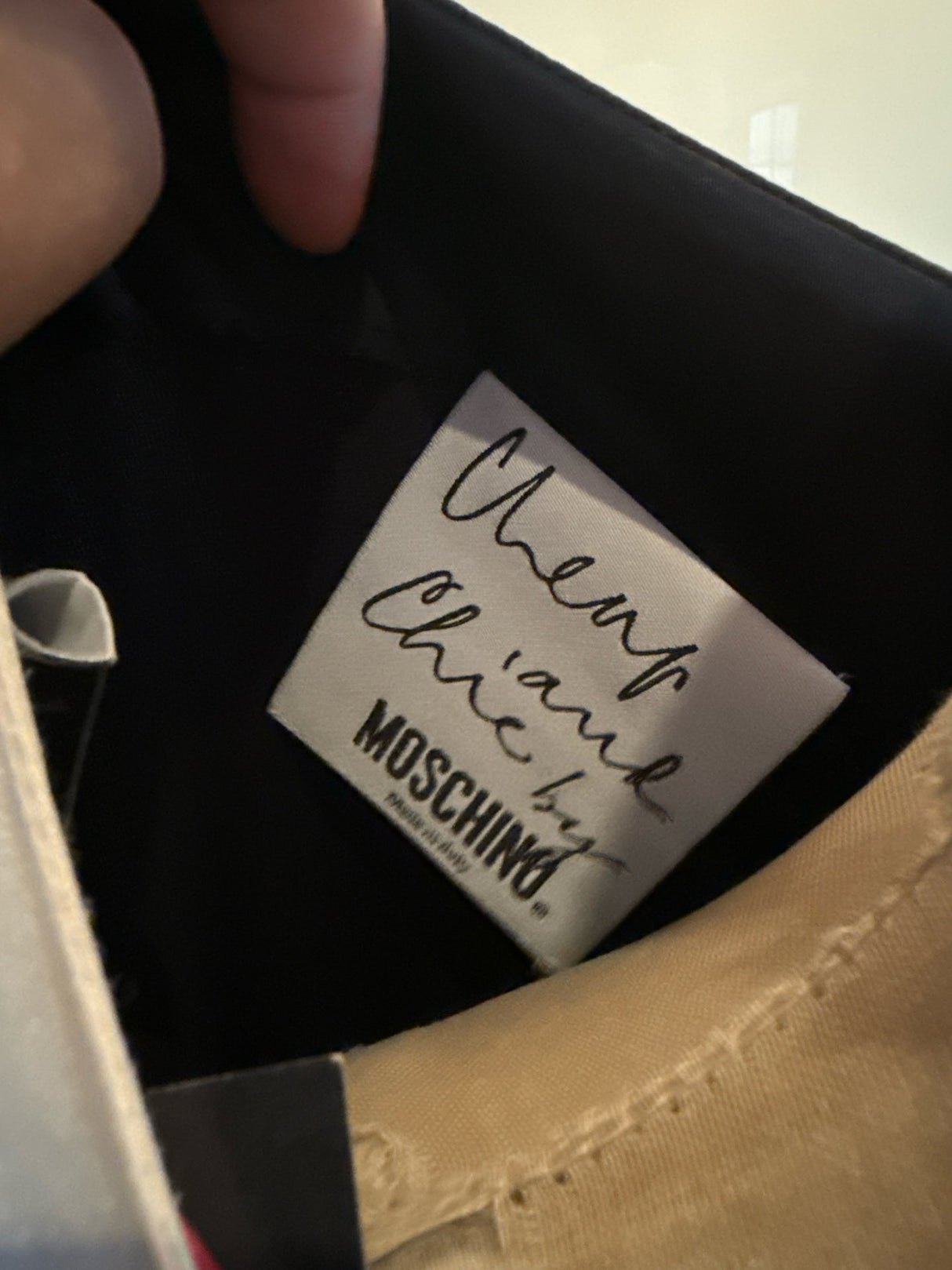 Moschino Cheap & Chic Size 8 Black & Ivory Puppy Dog Dress