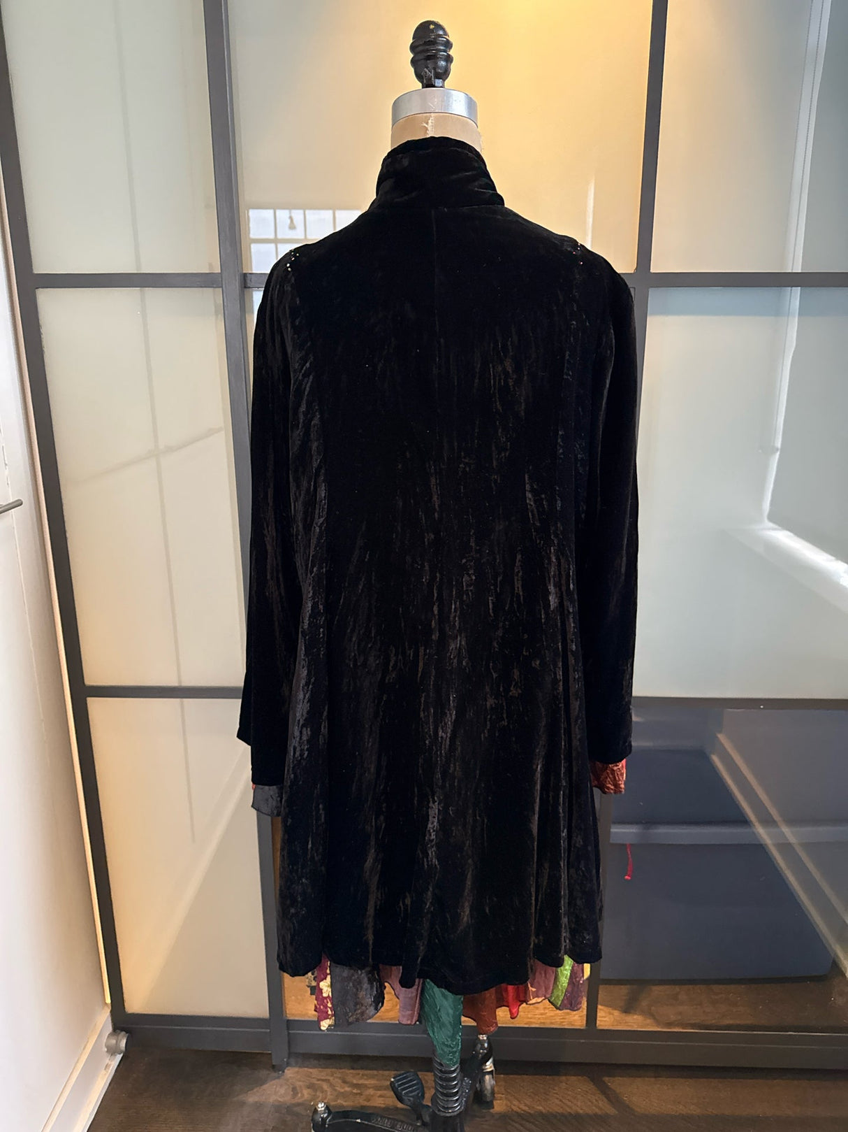 Bakesha Black Crushed Velvet Jacket