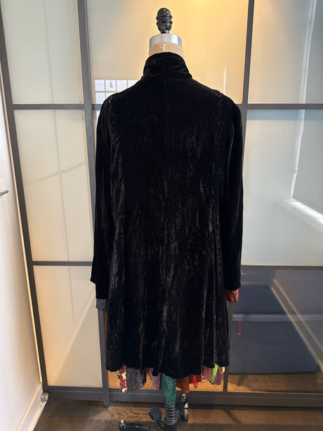 Bakesha Black Crushed Velvet Jacket