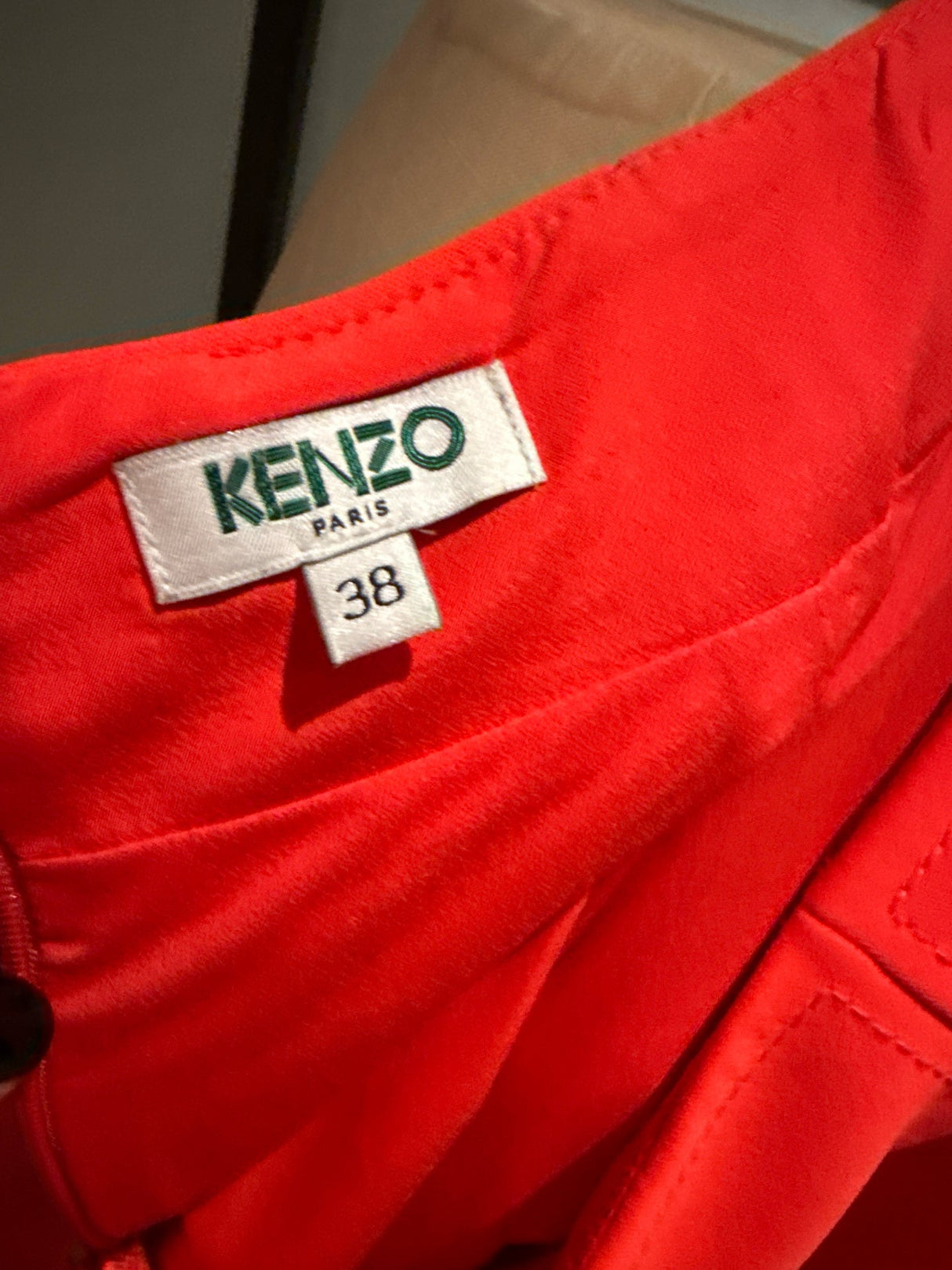 Kenzo Orange Full Skater Skirt