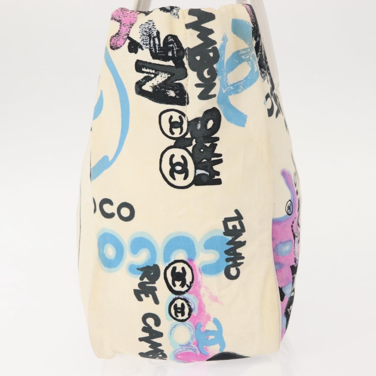 #63 Chanel New Travel Line Hawaii Exclusive Tote Bag Cotton White