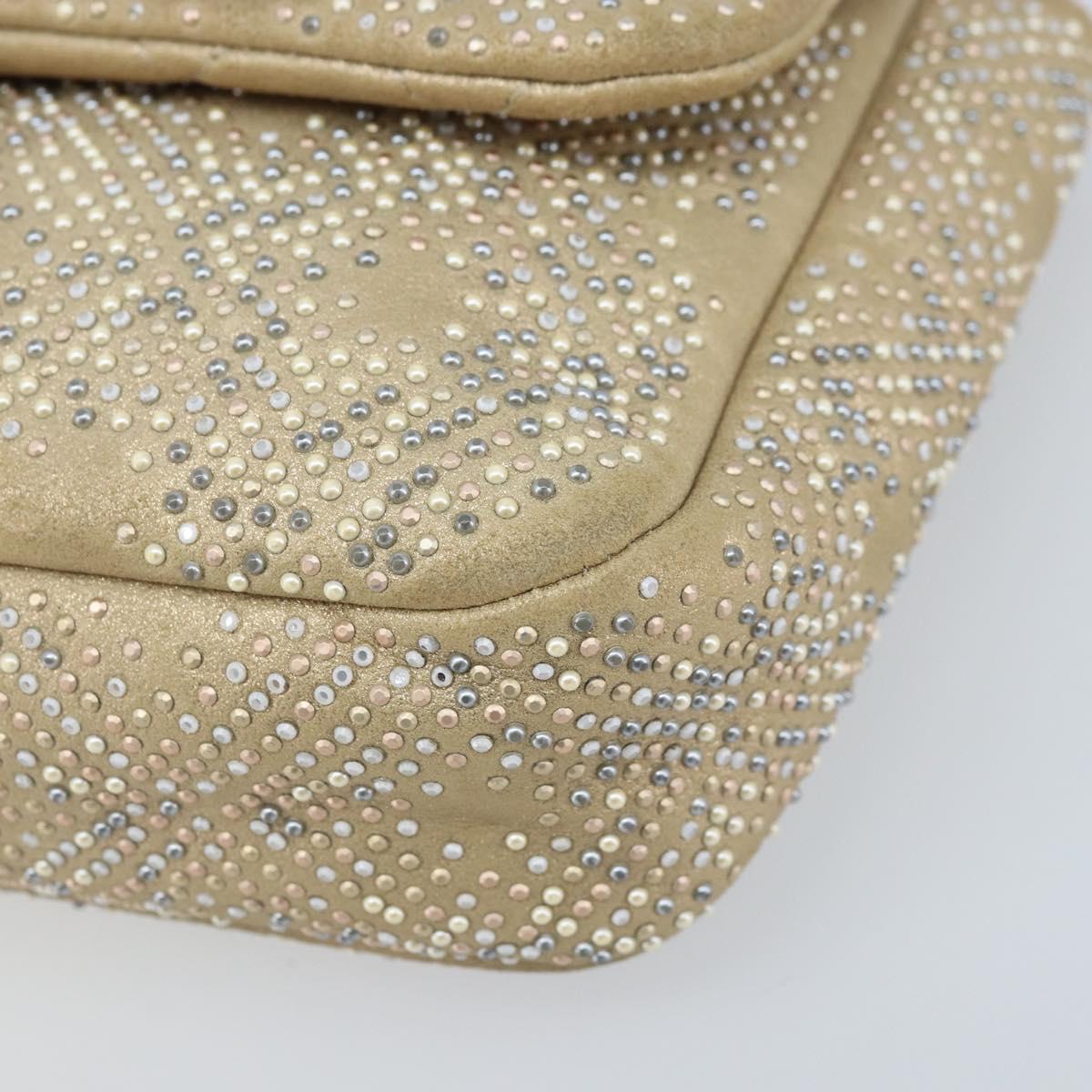 Chanel Embellished Gold Flap Bag