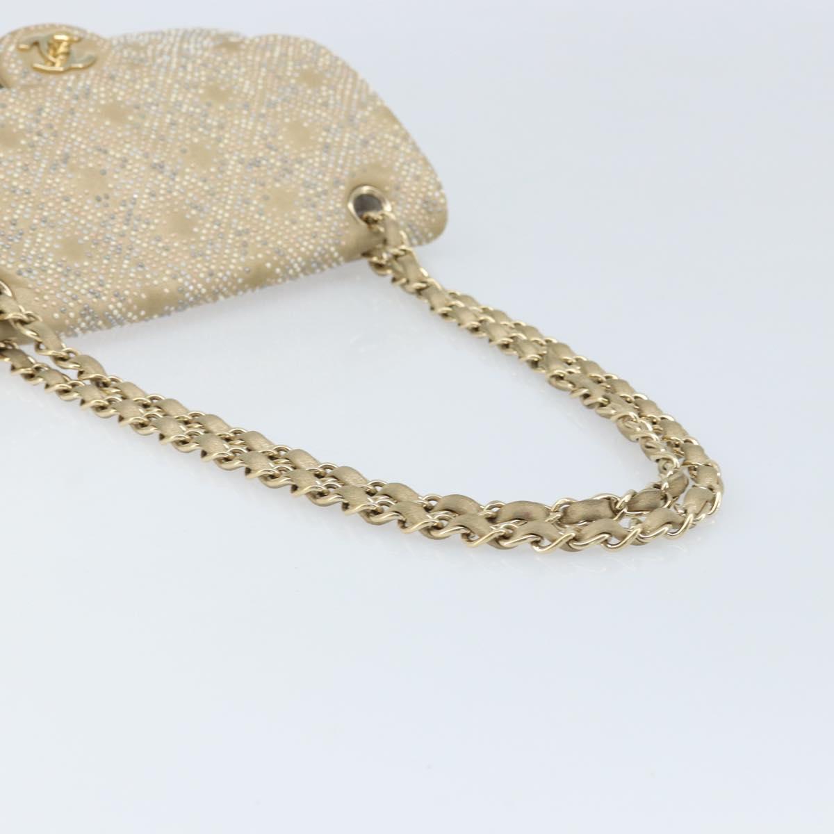 Chanel Embellished Gold Flap Bag