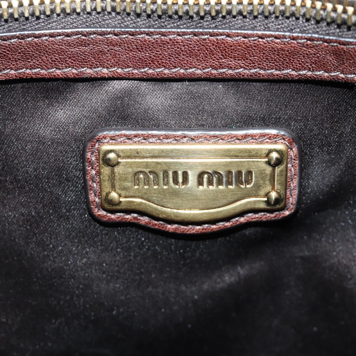 Miu Miu Studded Matelassé Leather Hobo Bag