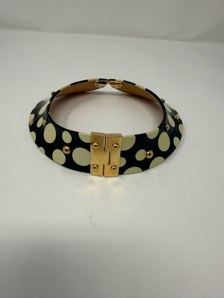 Louis Vuitton x Yayoi Kusama Black & White Polka Dot Peter Pan Collar Choker