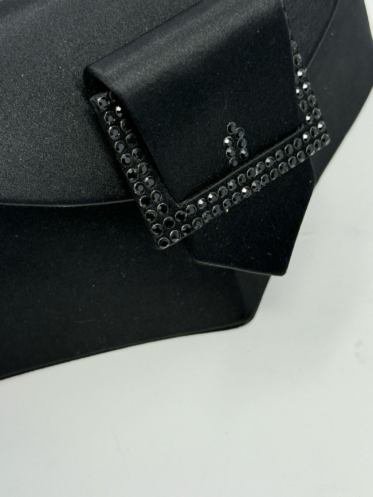 Christian Lacroix Black Silk Satin Evening Bag