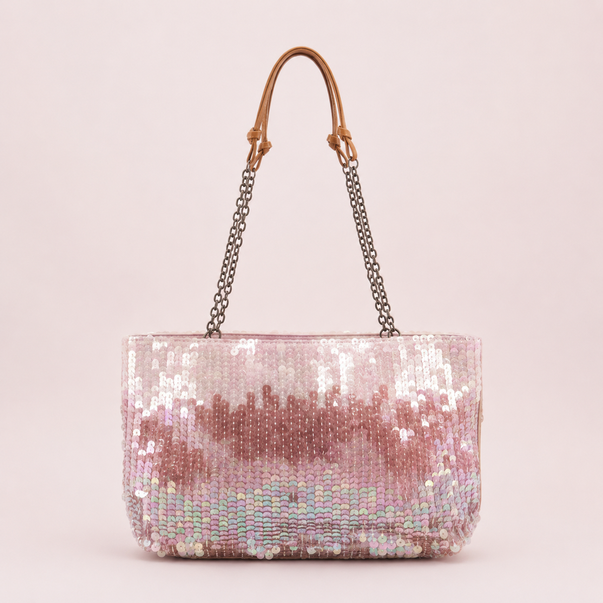 Prada Pink Iridescent Sequin Shoulder Bag