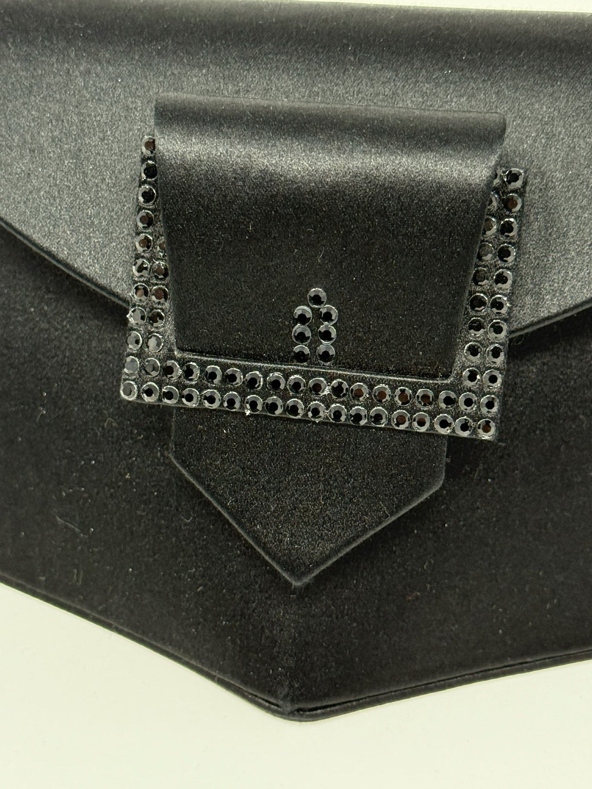 Christian Lacroix Black Silk Satin Evening Bag