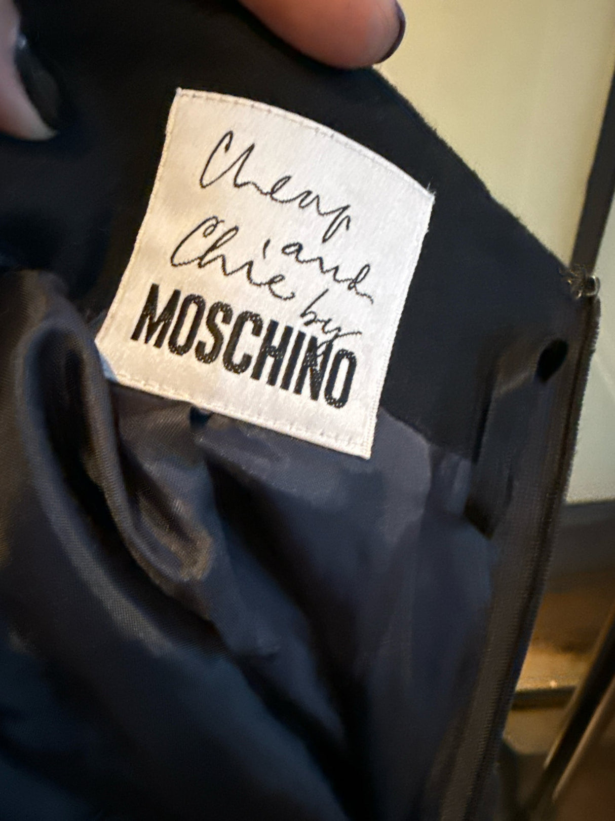 Moschino Cheap & Chic Black Wool High Waist Shorts