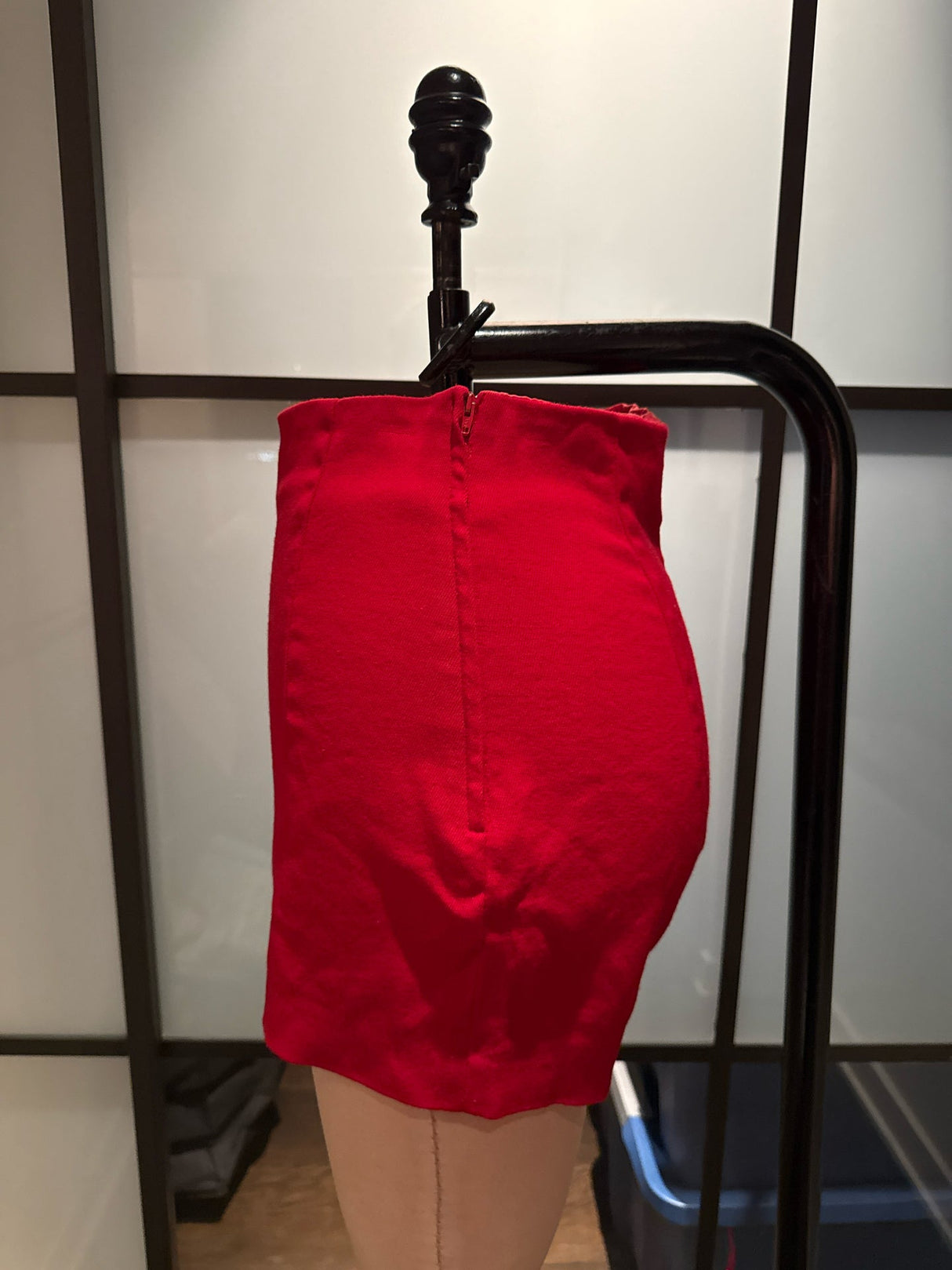 Moschino Cheap & Chic Red Wool High Waist Shorts Vintage
