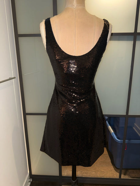 Moschino Black & White Sequin Skater Dress