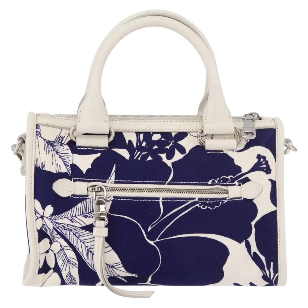 Miu Miu Floral Print Canvas Bag