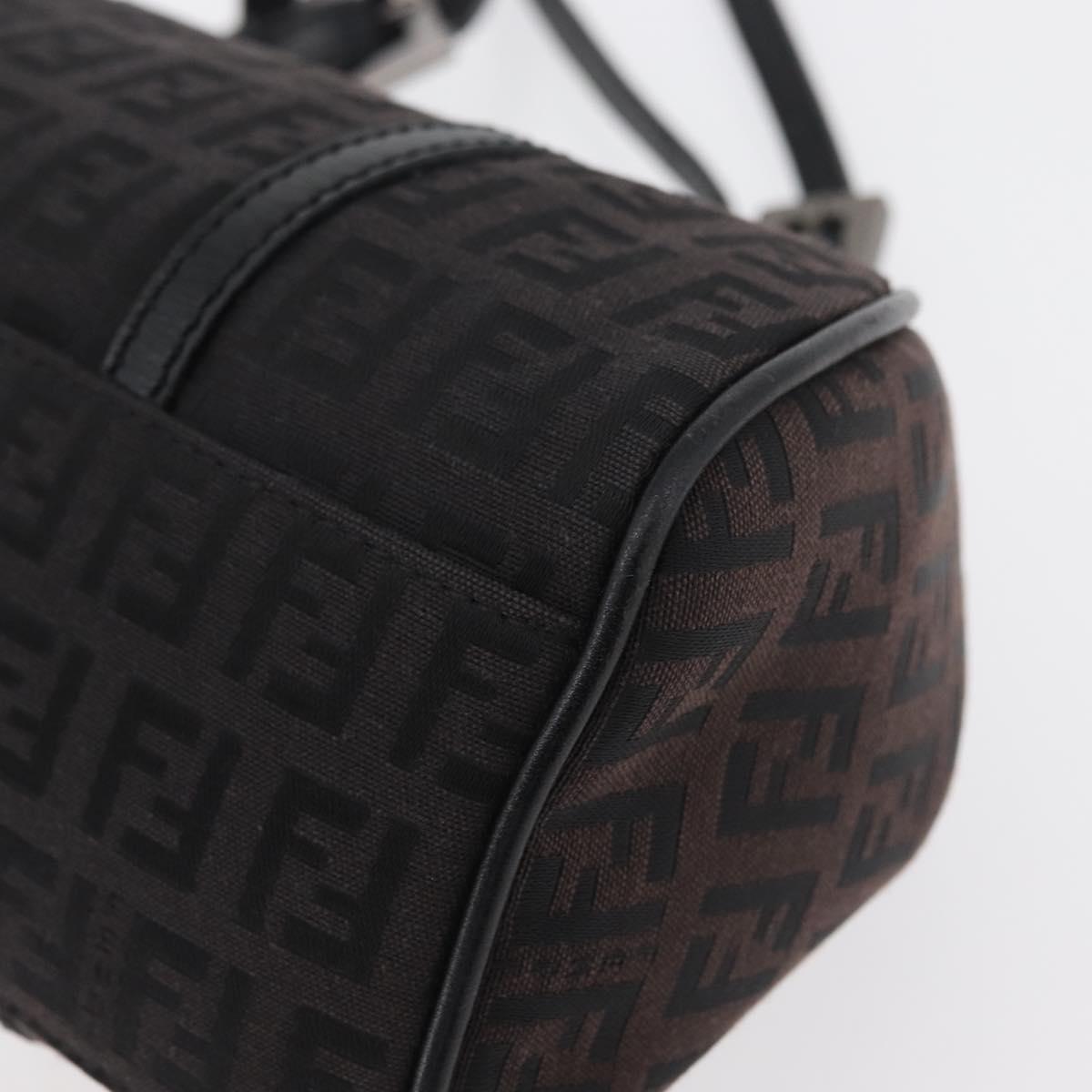 Fendi Zucchino Mia Hobo Bag Black