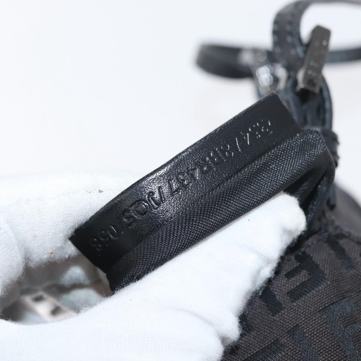 Fendi Zucchino Mia Hobo Bag Black