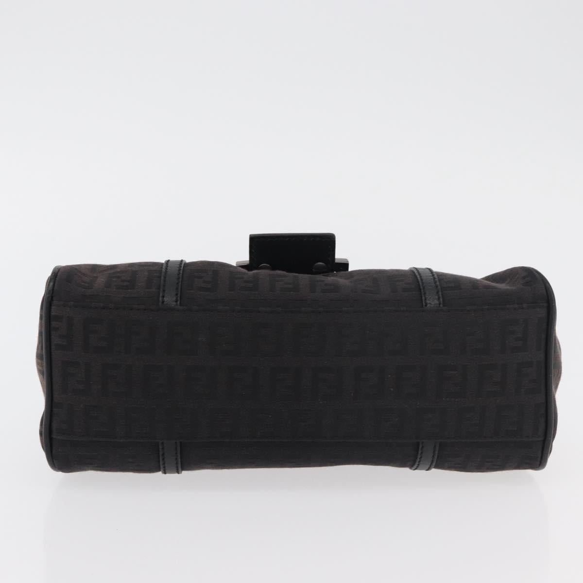 Fendi Zucchino Mia Hobo Bag Black