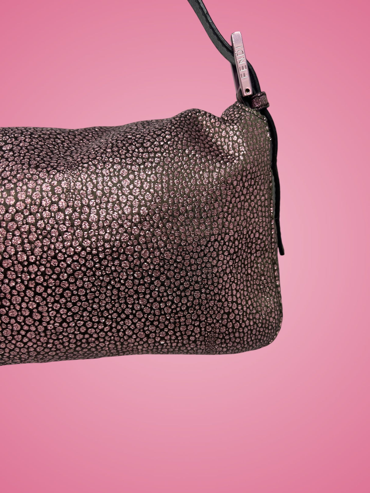 Fendi Baguette Pink Glitter