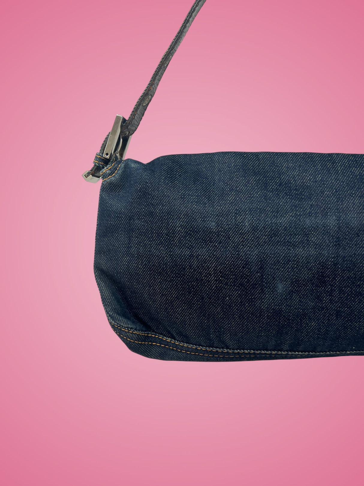 Fendi Baguette Navy Denim