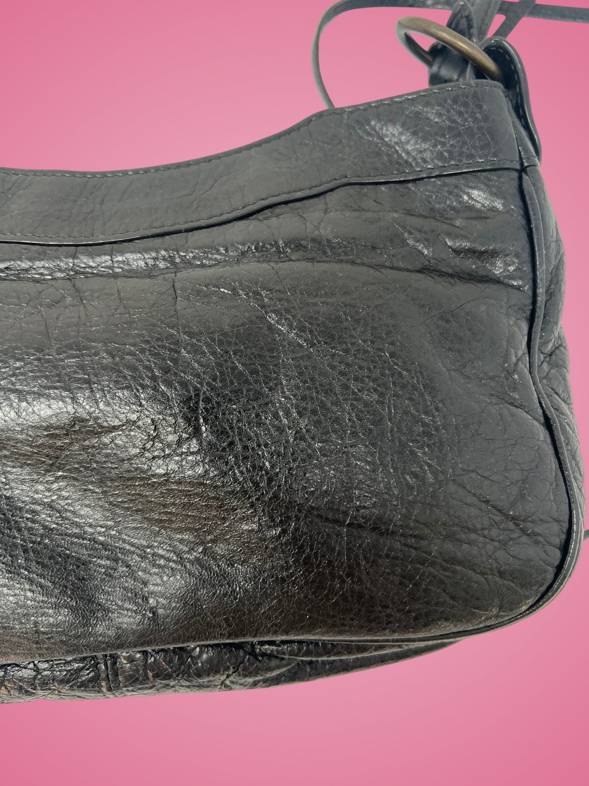 Balenciaga City Hip Bag Black Leather