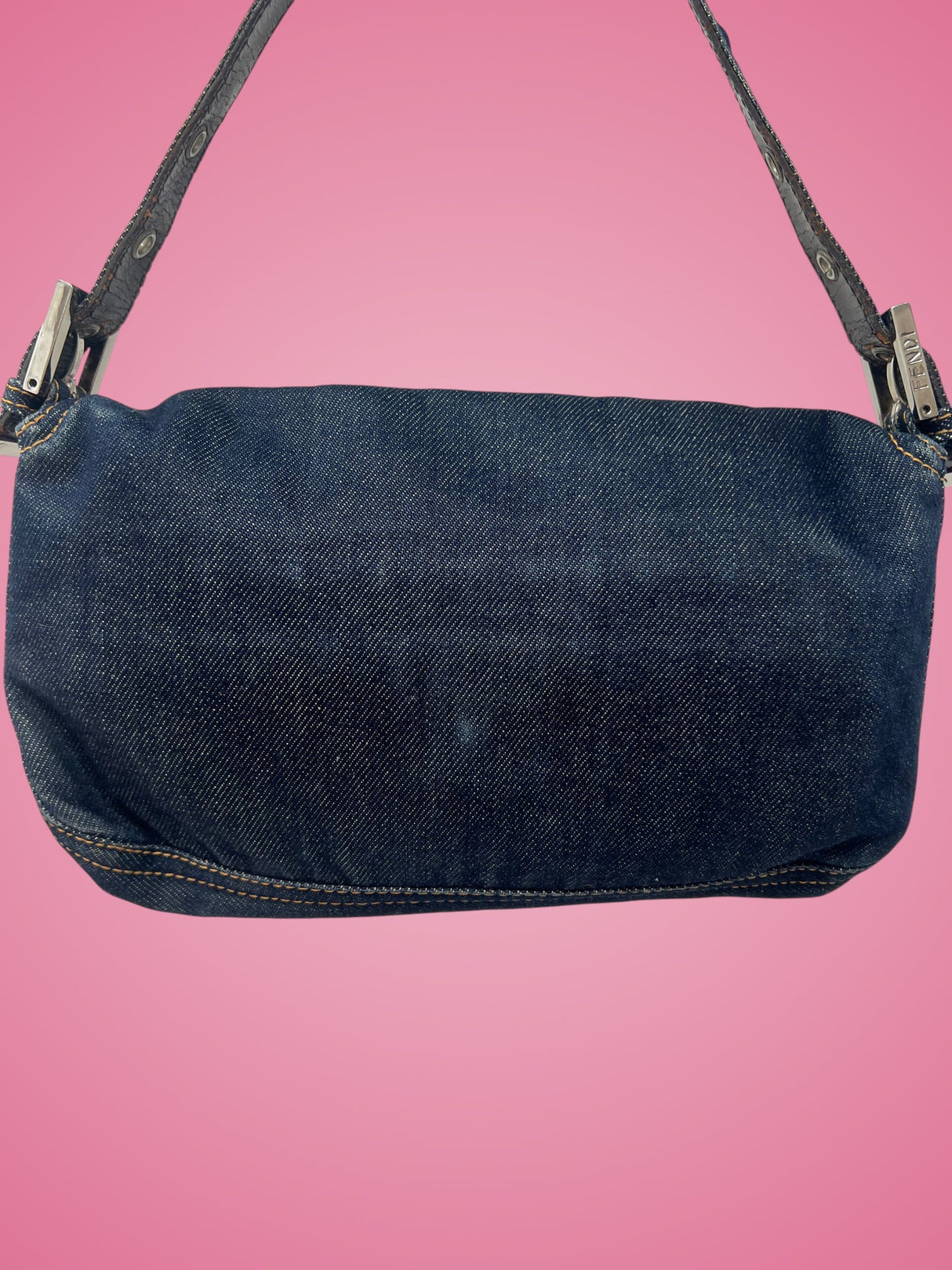 Fendi Baguette Navy Denim