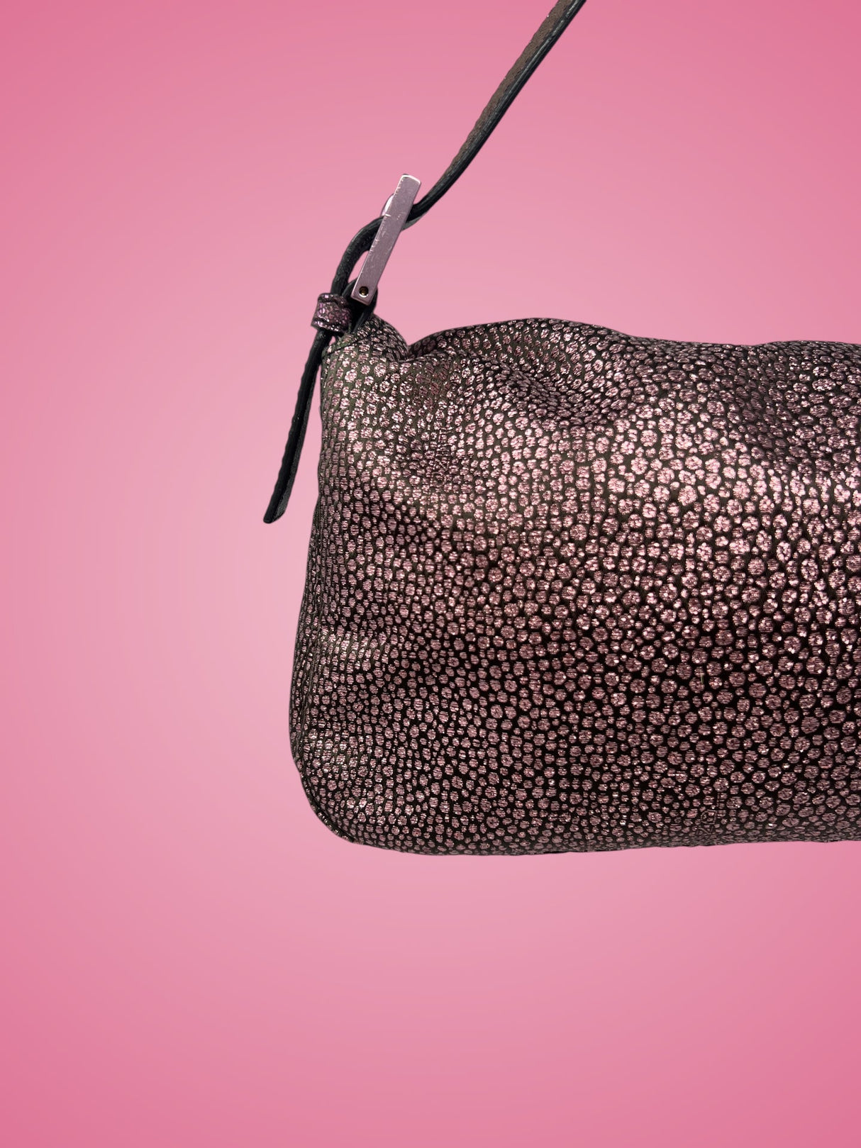 Fendi Baguette Pink Glitter