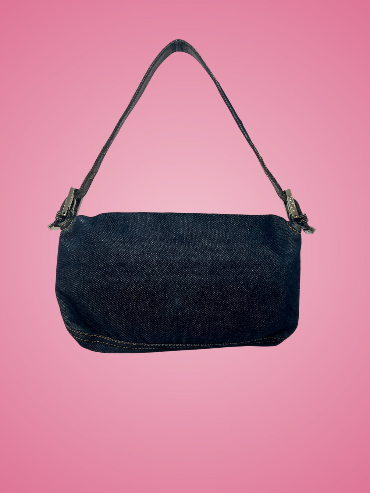 Fendi Baguette Navy Denim