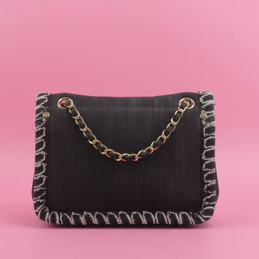 Chanel 2006 Night Flight Denim Shoulder Bag Limited Edition