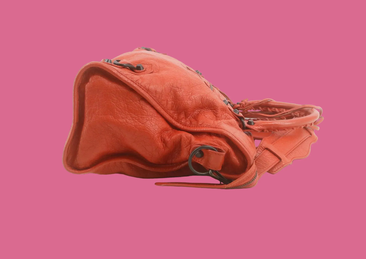 Balenciaga City Bag Orange Leather