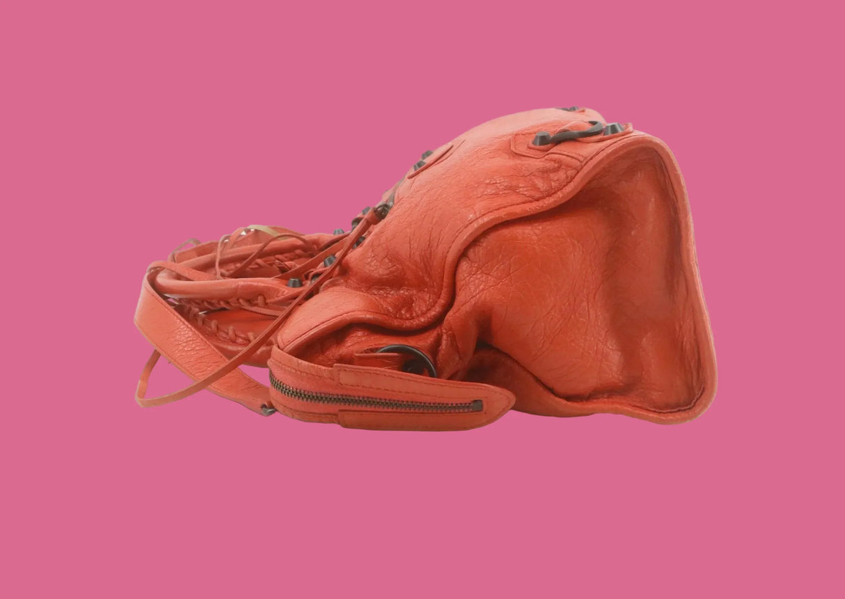 Balenciaga City Bag Orange Leather