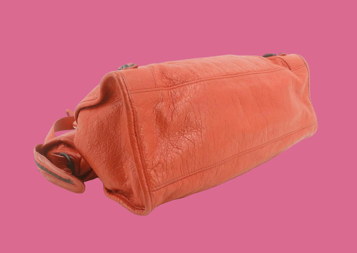 Balenciaga City Bag Orange Leather