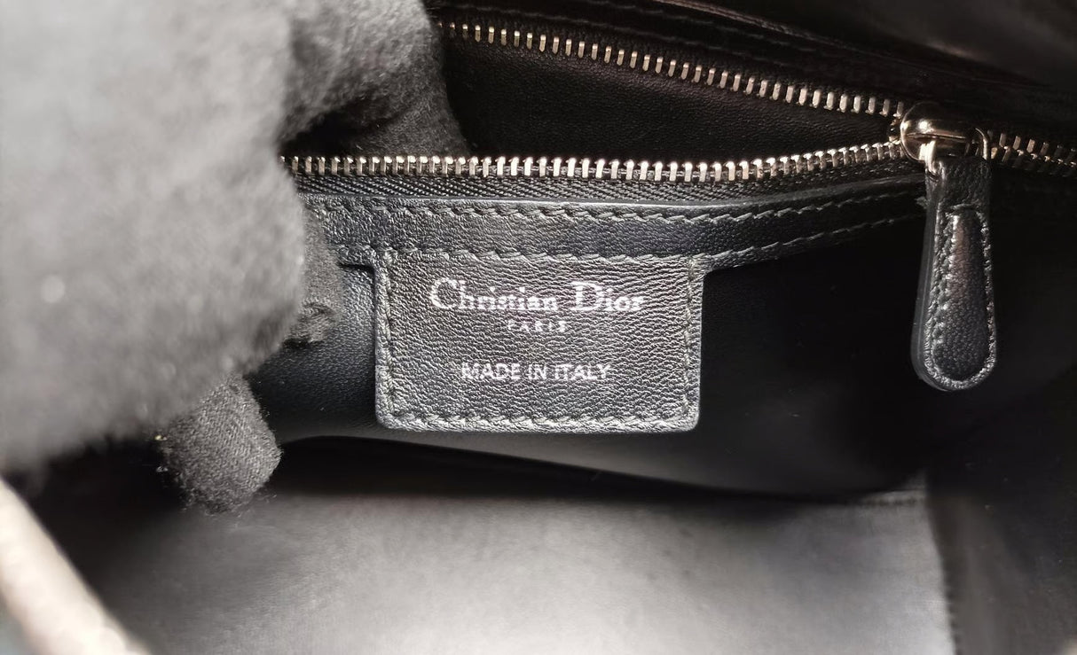 Dior Lady Pony Hair Leopard Print Handbag