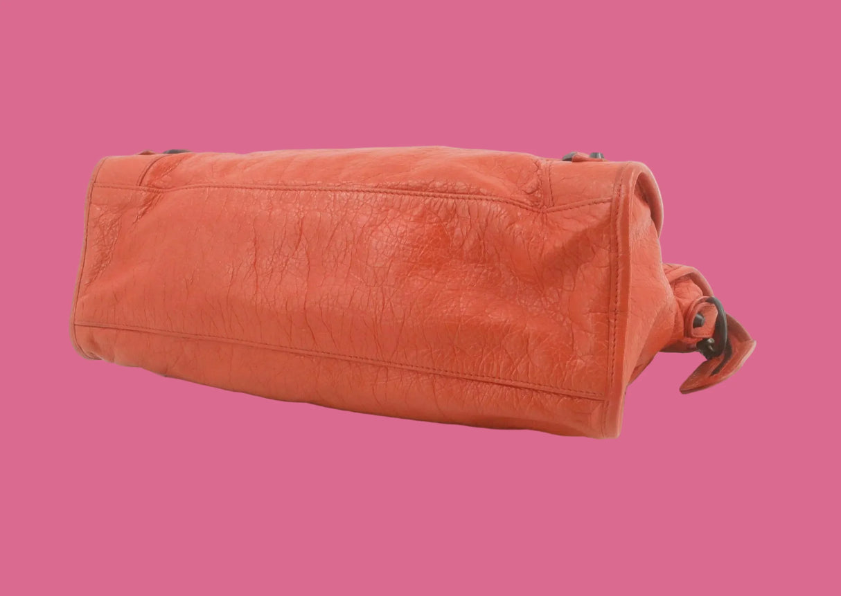 Balenciaga City Bag Orange Leather