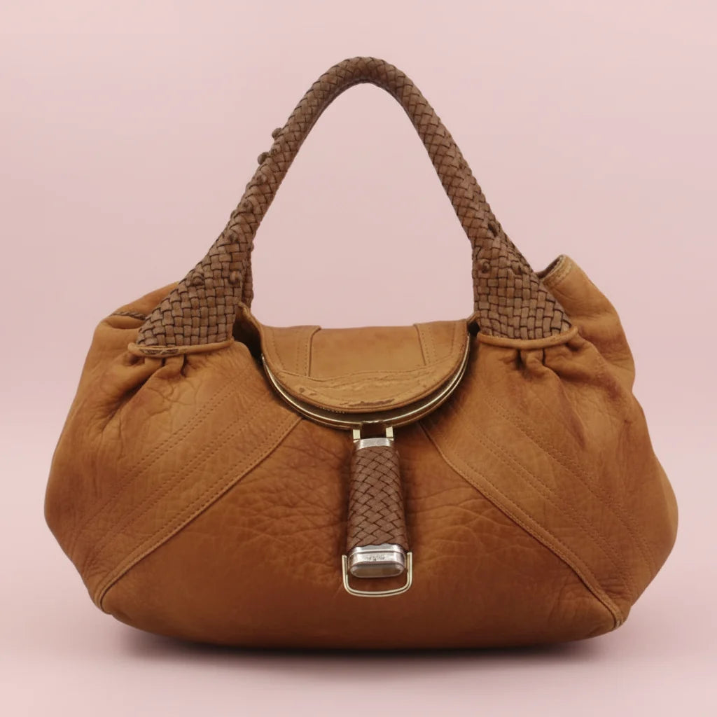Fendi Spy Bag Brown Leather