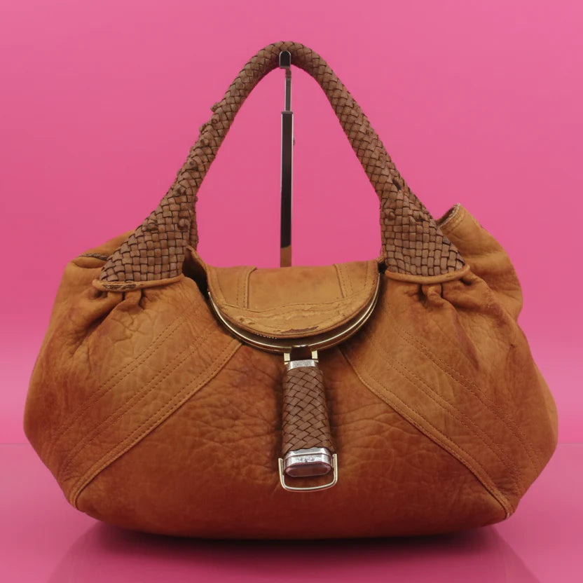 Fendi Spy Bag Brown Leather