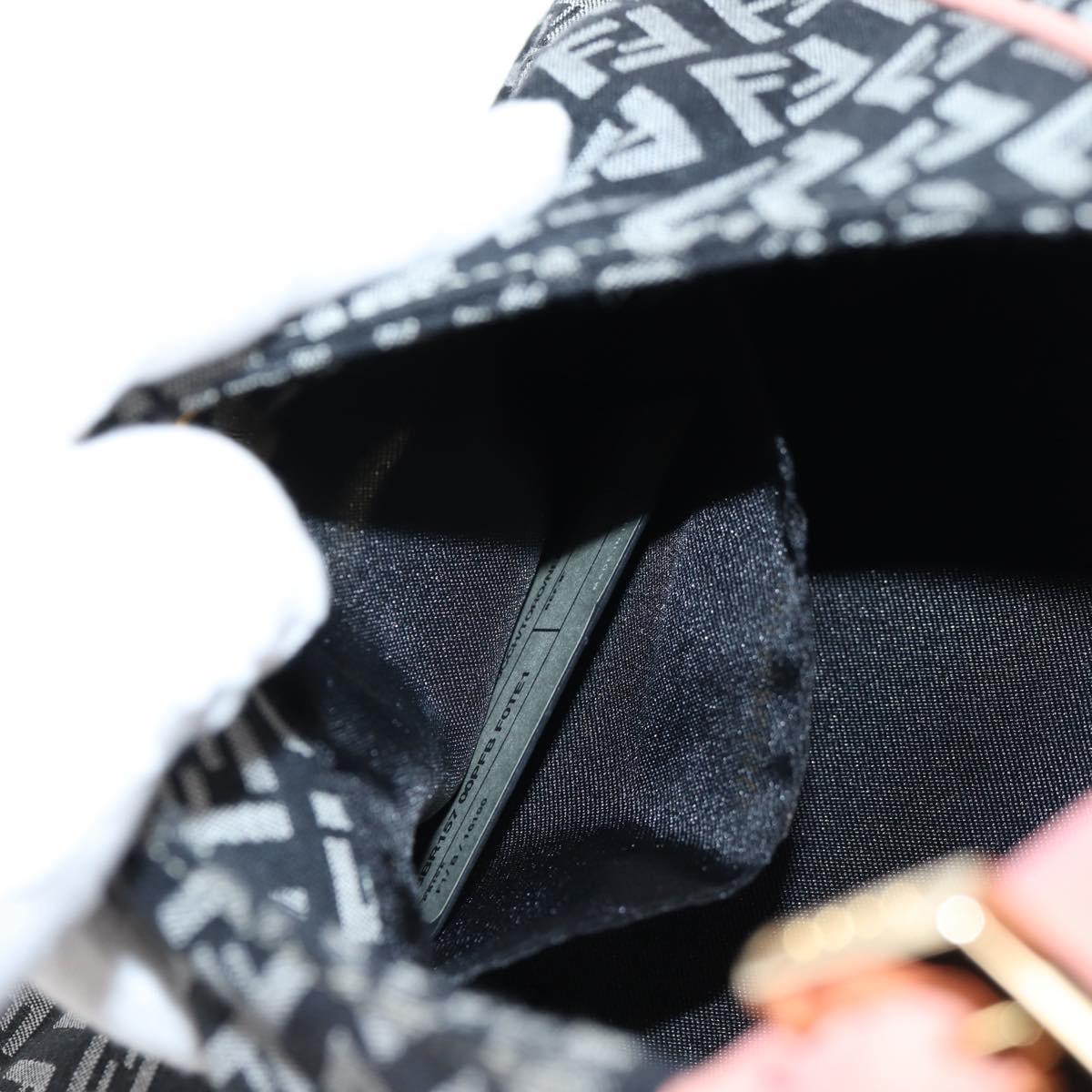 #45 Fendi Zucchino Canvas Hand Bag Black Gold